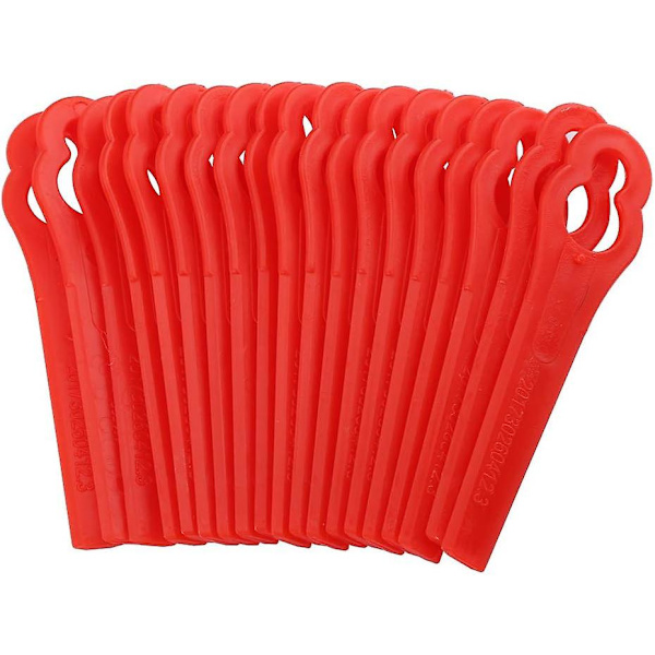 100 stk. Græsslåmaskineblade Plastik Trimningsblade Græs Trimmerblad Udskiftning Til Frt18a Frt18a1 Art 46155 Frt20a1 Tilbehør Have Baghave Agri