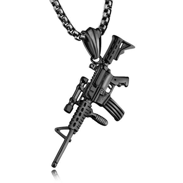 Halsband med AK47-vapenhänge, punk-mode, presentset för kvinnor