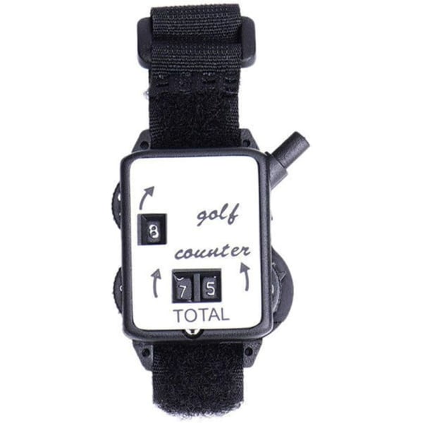 1 kpl Golf Score Counter Watch Golf Stroke Score Keeper -tarvikkeet, musta (Golf Score Counter Watch)