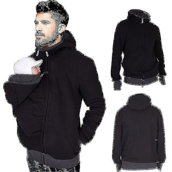 Jakke Multifunksjonell 3 i 1 Pappa Kenguru Jakke Genser Maternity Menn l