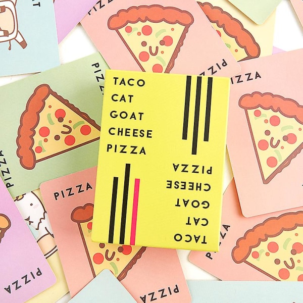 Ny Taco Cat Get Ost Pizza Kort Spel Familj Fest Kul Spel Present Leksak Shytmv One Size