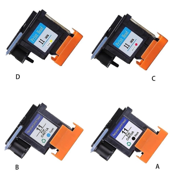 Print For Hoved Udskiftning Til Hp 11 70 100 Printhoved C4810a C4811a C4812a C4813 C4811a cyan