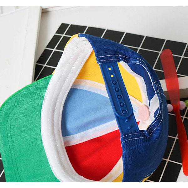 Propeller Cap Hat Helikopter Regnbue Tweedle Pride Fest Nerd