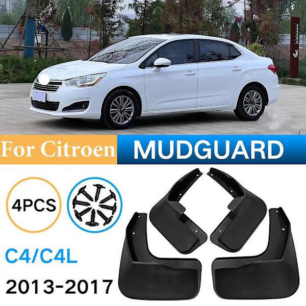 Høj kvalitet bil forreste bagerste stænklapper til Citroen C4 L C4l 2013 2014 2015 2016 2017 Sedan tilbehør mudderklap skærme 4stk