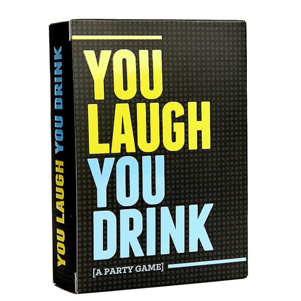 Du griner, du drikker - Drikkespillet til folk, der ikke kan holde ansigtet ved lige Festkort-spilgaver