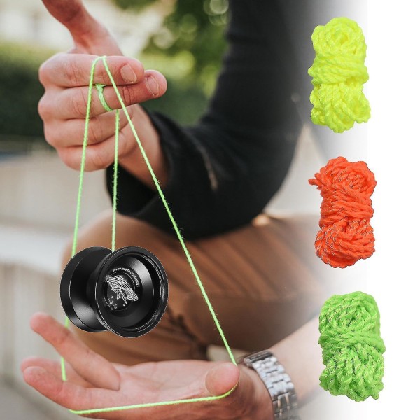Yoyo-strenge 1m 10-strengs erstatnings-yo-yo-strenge til lydhør og ikke-reagerende Yoyo-bold 12 pack of 10 strands
