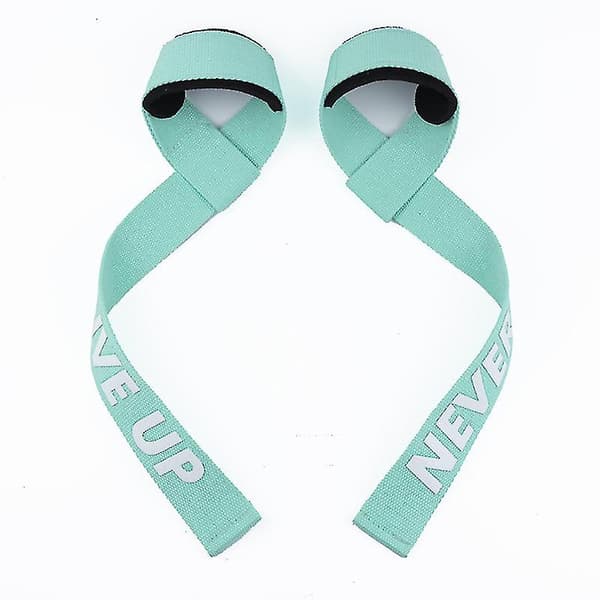 2 vægtløftningsstropper Polstret håndled Dumbbell Light Green