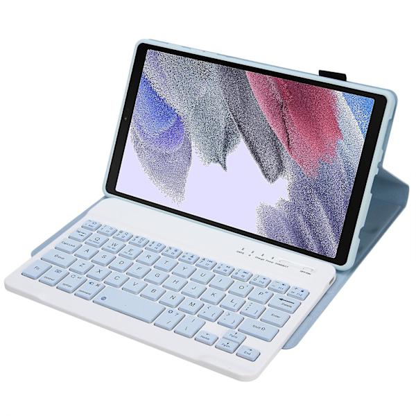 Tangentbord+fodral för Samsung Galaxy Tab A7 Lite 8.7 T220 / T225 White Ice Orchid