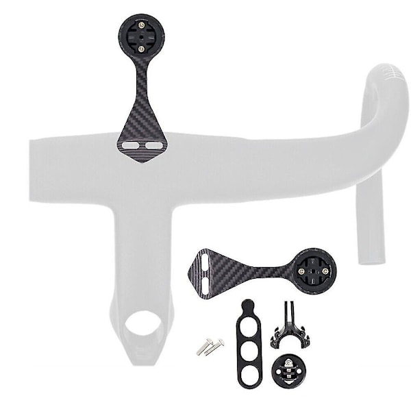 Sykkelstyremontering for sykkelcomputer, veisykkel, for F12 F MOST for Garmin (svart) (4 deler)