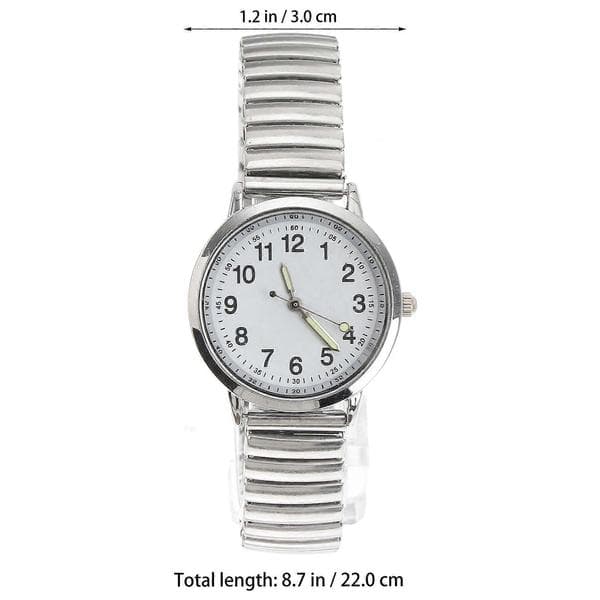 Sølv Quartz Ur til Tidsvisning 1 Stk Stilfulde Lysende Armbåndsure