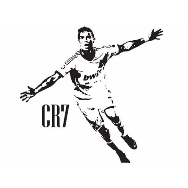 Ronaldo Fodboldstjerne Vægsticker Vægklistermærker 57x65cm