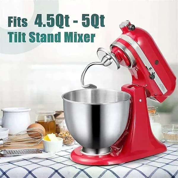 KitchenAidin taikinakoukku ruostumaton teräs 5KSM5THDHSS