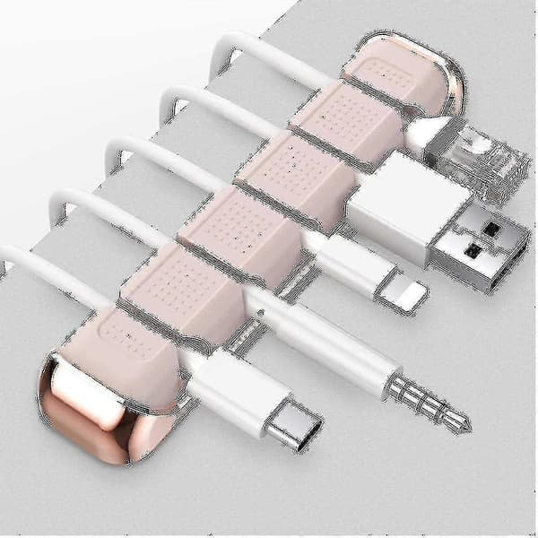5 Slots Skrivebordskabel Organizer Ledningsclips Holder