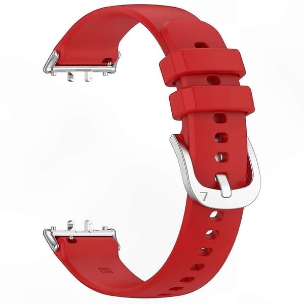 Blød silikone erstatningsrem til fitness-tracker-kompatible enheder Red