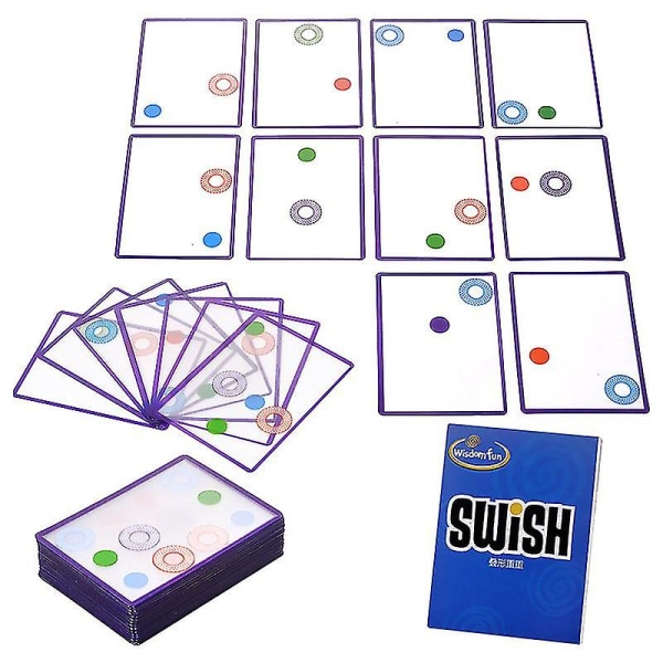 Noyi Thinkfun Swish - kreativ gjennomsiktig kortspillintelligens brettspilllogikk