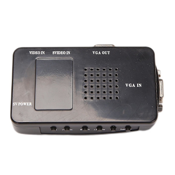 AV til VGA-adapter RCA VGA-konverter PC RCA Composite S-video AV-indgang til PC VGA LCD-udgang Konverter