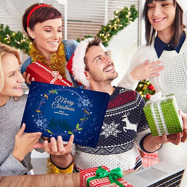 Fiskejulkalender med 24 fisketillbehör - Julklapp till vuxna
