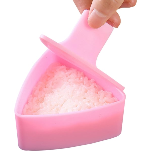 Onigiri-form, trekantformet riskuleform Sushiform, riskuleform, non-stick trekant sushiform etuiverktøy riskule Bento presser form