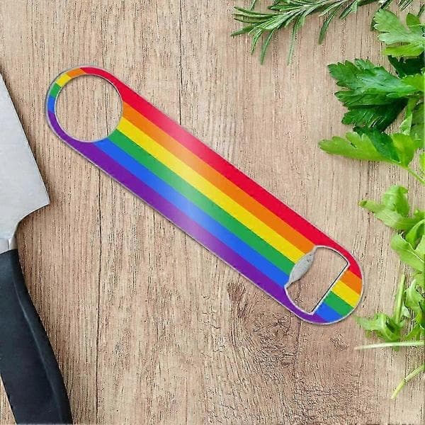 Moderne Flat Bartender Speed Bar Åpner Rustfritt Stål Vinylbelagt