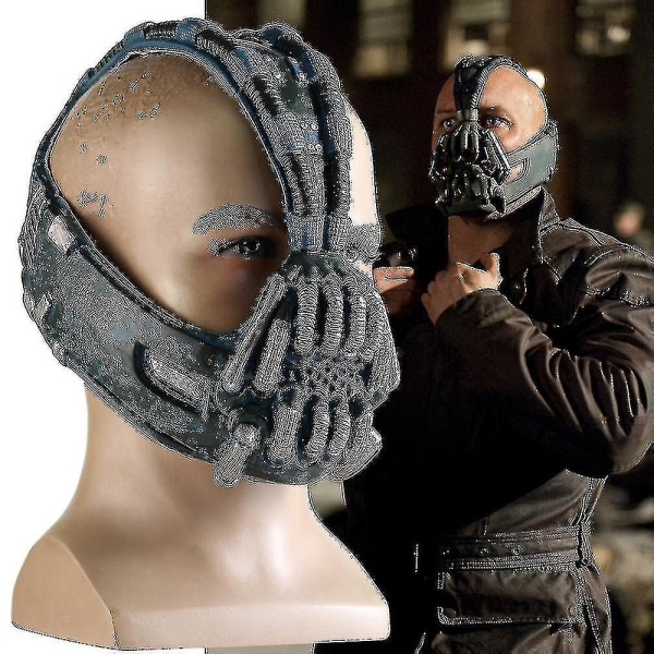 Bat Dark Knight Rising Bane Hodedeksel Halloween Ball Maske Cosplay Prop