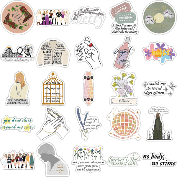 50 stk. Taylor Swift Seje Graffiti Stickers Bagage Bil Stickers #2