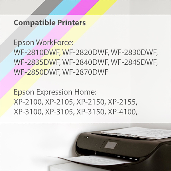 2 sæt med 4 + ekstra sorte blækpatroner til at erstatte Epson 603xl+603xlbk Kompatibel/ikke-oem fra Go Inks (10 blæk)