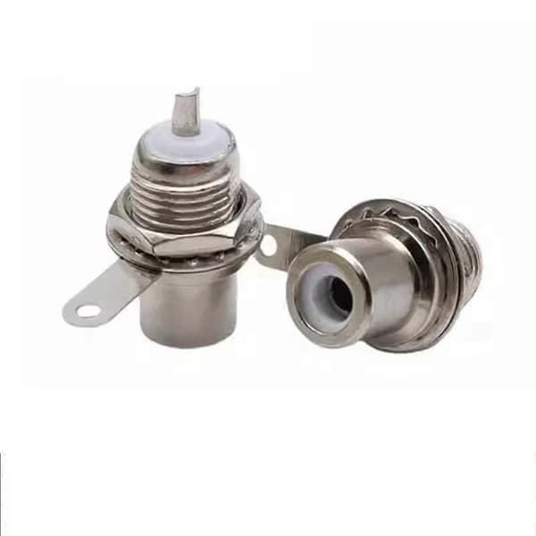 100 st Nickelpläterad Hona Socket Audio Video AV Socket