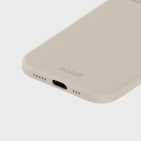 holdit iPhone 16 Mobilskall Silikon Lys Beige 48