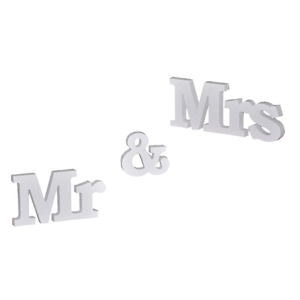 1sett Mr & Mrs Pvc Letters