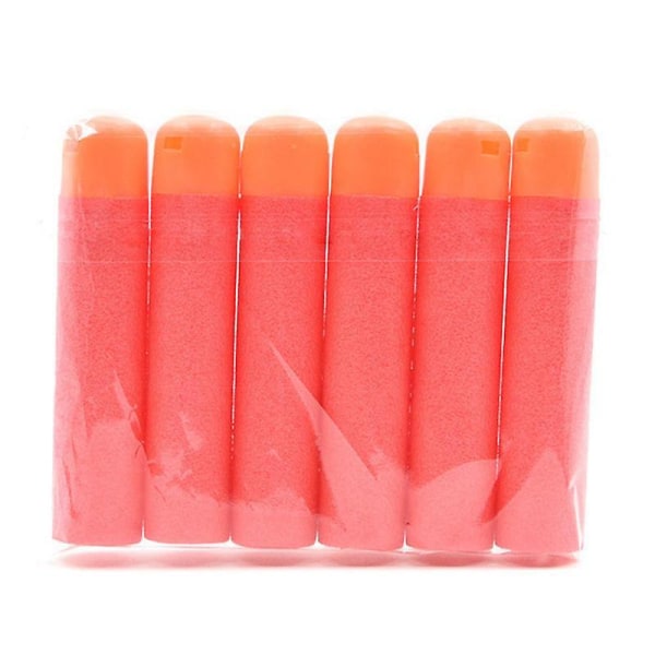 6 stk. Mega til Nerf 9,5 cm rød sniper riffel dart pile mega skum refill dart stor