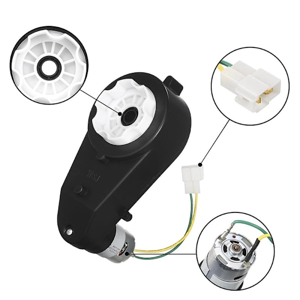 2 kpl Lasten Sähköauton Vaihdelaatikko 550 12V Moottori 40000RPM Sähkömoottori Vaihdelaatikolla Suuri Nopeus RS550 DC Moottori Sopii
