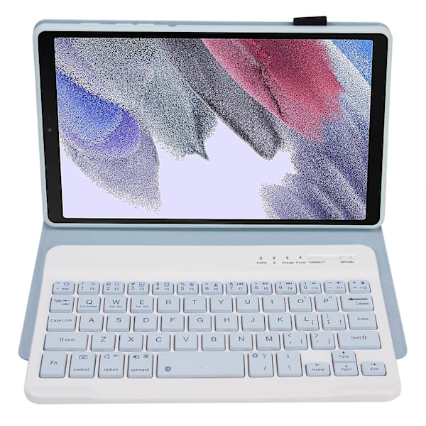 Tangentbord+fodral för Samsung Galaxy Tab A7 Lite 8.7 T220 / T225 White Ice Orchid