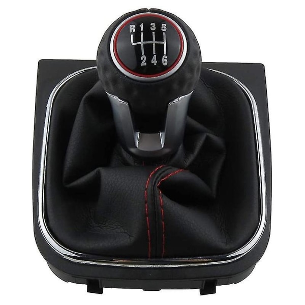 Växelspaksknopp Gaiter Cover Kit för Golf 5 6 Mk5 Mk6 Gtd R32 R20 2004-2013 - 6 Växlad Växelspaksknopp