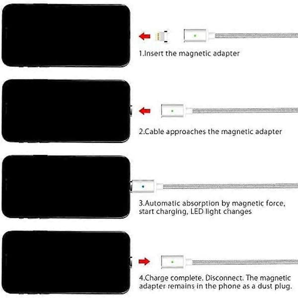 iPhone-latauskaapeli, [3 kpl 1M] Lightning-kaapeli, nyloninen pikalataus iPhone-kaapeli iPhone 11:lle Silber