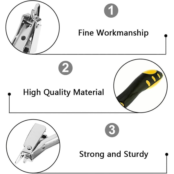 Hefteklammerfjerner Heavy Duty Spikerfjerner Hefteklammer Rapid Hefteklammerfjerner for Spikring av Dørrkarm Møbler