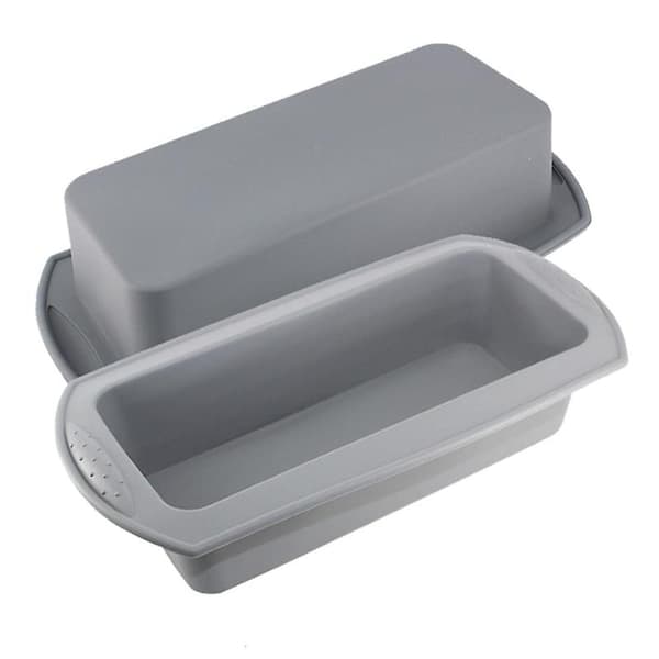 Silikonebrødform Non-Stick Silikonebageform Bageform-Grå