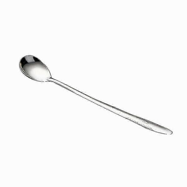 Lange dessertskeer 10 stk. rustfrit stål til iskaffe te