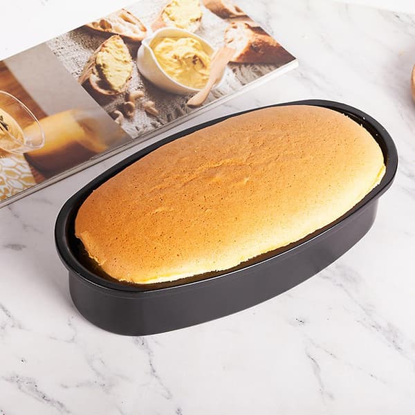 Nonstick ovale kageforme Kraftig kulstofstål bageform til cheesecake Black