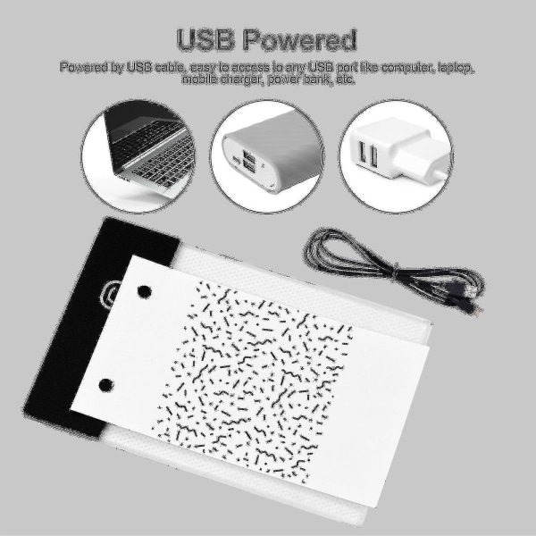 Flip Book Kit med ljusplatta LED-ljuslåda surfplatta 300 ark ritpapper Flipbook med bindningsskruvar för ritning spårning animering skissning Cartoo