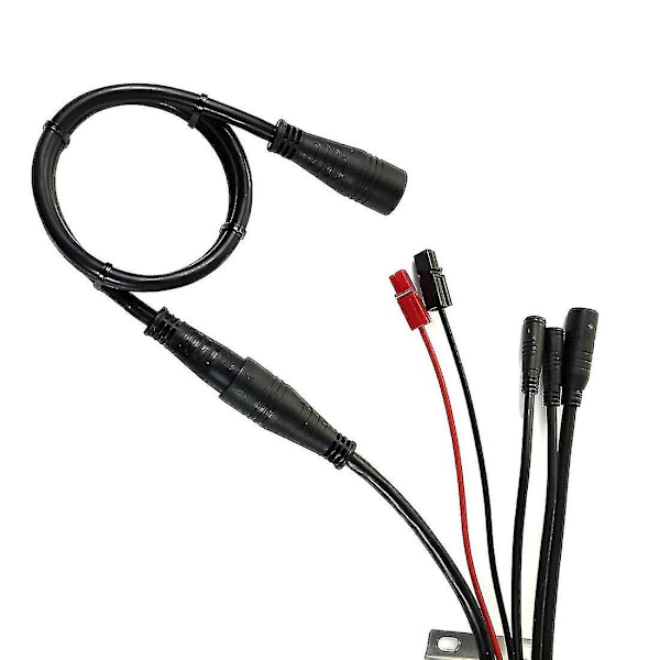 9-polet navmotor kabel 60 cm E-cykel motorforlængerkabel, 2 stk.