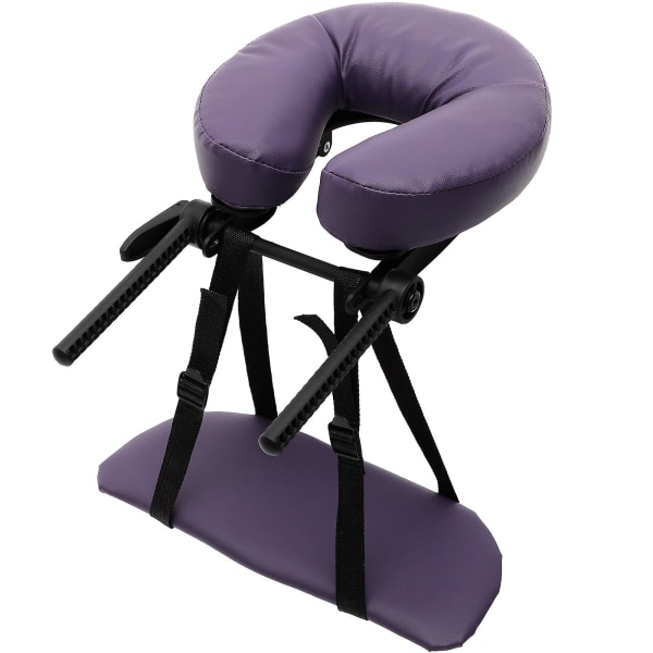 1 sæt massagehovedstøtte til seng, massagebord, ansigtspude, hovedstøtteplatform Purple 29X27X7cm