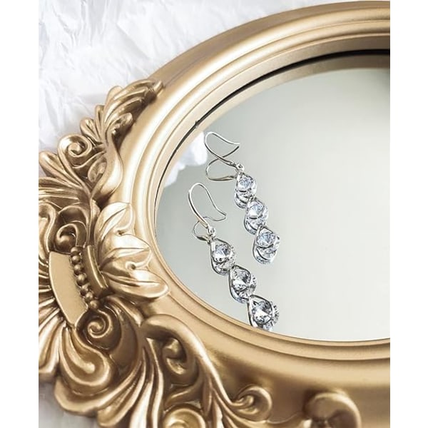 Kvinnors örhängen Långa örhängen i form av österrikisk kristallzirkonia