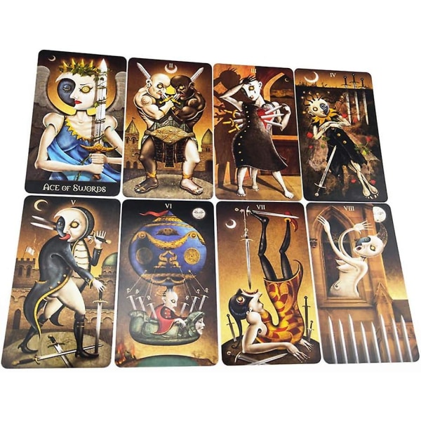 Måne Tarot Spil Familieferie Party Poker Engelsk Tarot Kort Spil Begynder Kort Spil