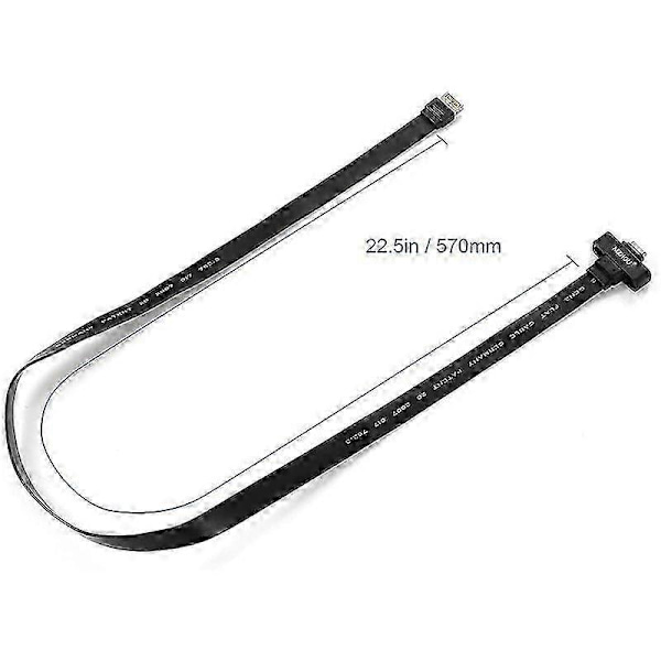 USB 3.1 Typ C Frontpanel Header Förlängningskabel 50 cm, USB 3.1 Typ E till USB 3.1 Typ C Kabel, Gen