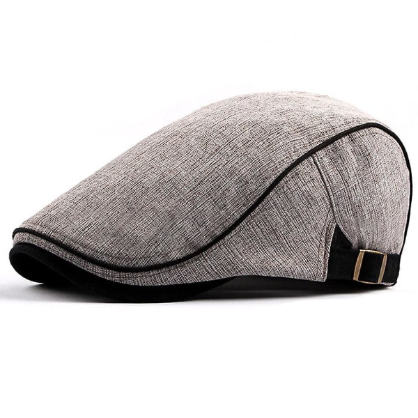 Gutter Herre Flat Cap Beret Cabbie Hats Country Peaky Newsboy Golf Driving Caps Light Coffee