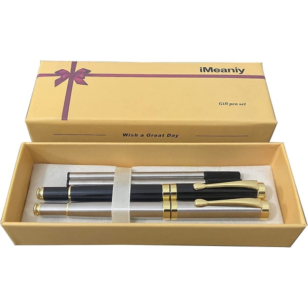 Luksus kuglepen skrivesæt,elegante smarte kuglepenne til signaturkollegastuderende chef,udøvende Fine kuglepenne til forretningsfødselsdagsgave med gaveæske