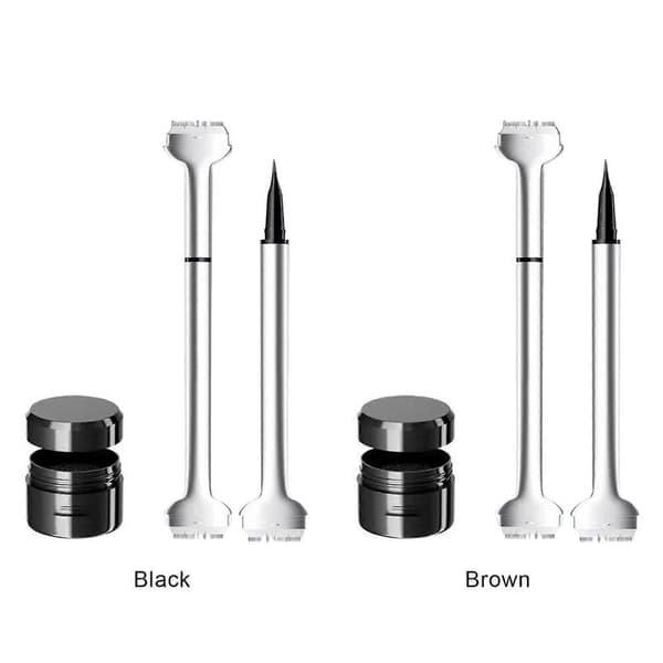 Lower Lash Stamp - Silicone Eyelash Stamp, Quick Eye Makeup Lower Eyelash Stamps Black