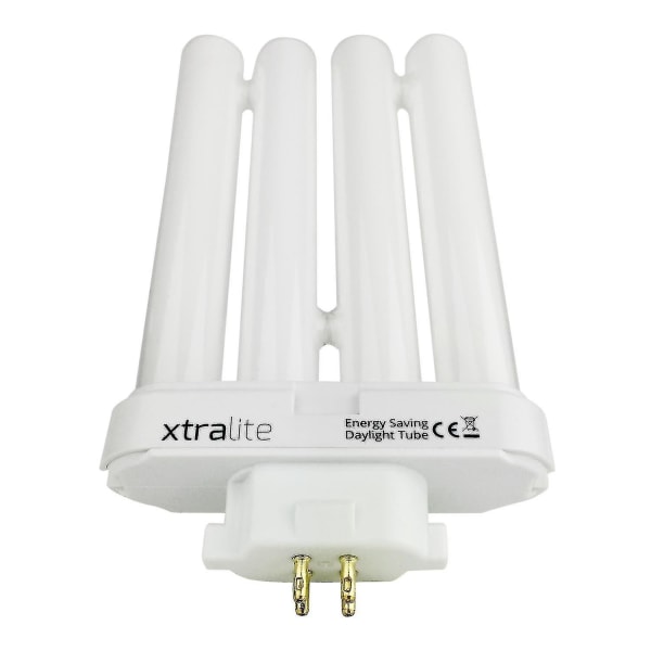 Xtralite 27w Daylight vaihtopolttimo High Vision lukulamput, 4 Pin Gx10q-4 Quad Tube (6500k) Pack Of 2