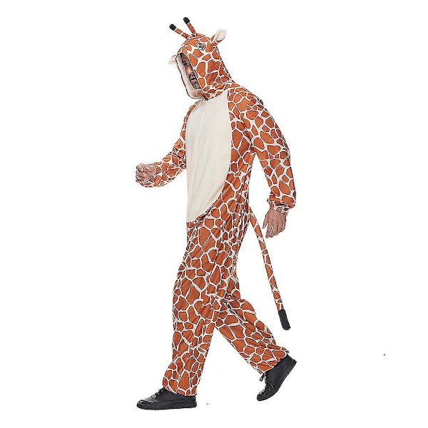 Giraffi-asu Miehille ja Naisille Eläimen Kokopuku Pyjama Karnevaali Juhliin Yksikokoinen Kigurumi Whbyv L