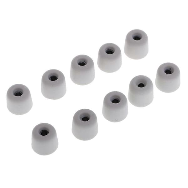 10x 3,0 mm Eard Memory Foam Ørepropper for In-Ear Hodetelefon Svart gray